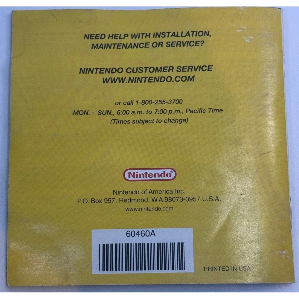 New Super Mario Bros.‎ Manual Nintendo DS Instruction Booklet